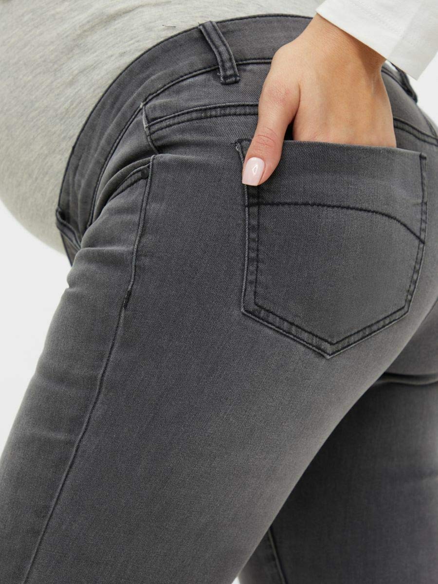 mamalicious-mllola-slim-grey-jeans-a-noos-graue-umstandsjeans-mit-stillfunktion image 2
