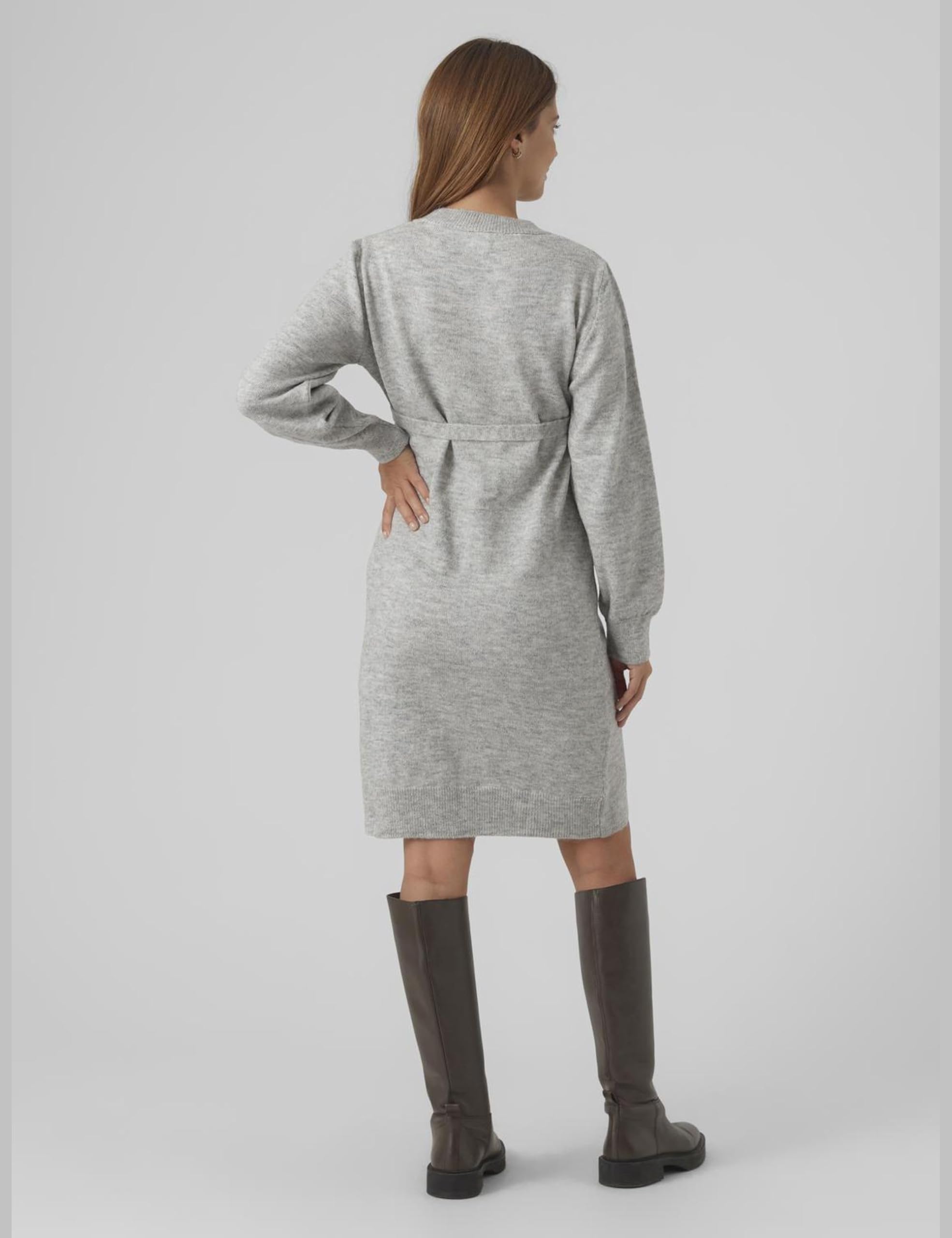 mamalicious-damen-strickkleid-mlnewanne-l-s-abk-knit-dress-a-noos-mit-bindeg-rte image 3