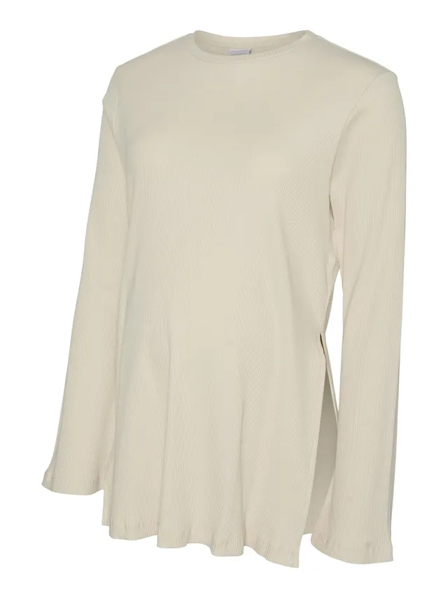mamalicious-umstands-bluse-mlpilar-rundhals-langarm-extra-lang-seitenschlitze-2- image 1