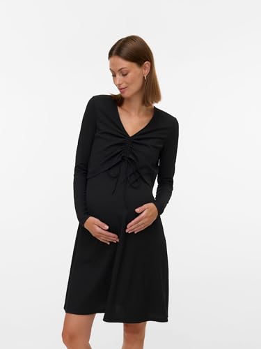 mamalicious-umstandskleid-mlselima-normal-geschnittenes-langarm-stillkleid-mit-v image 8