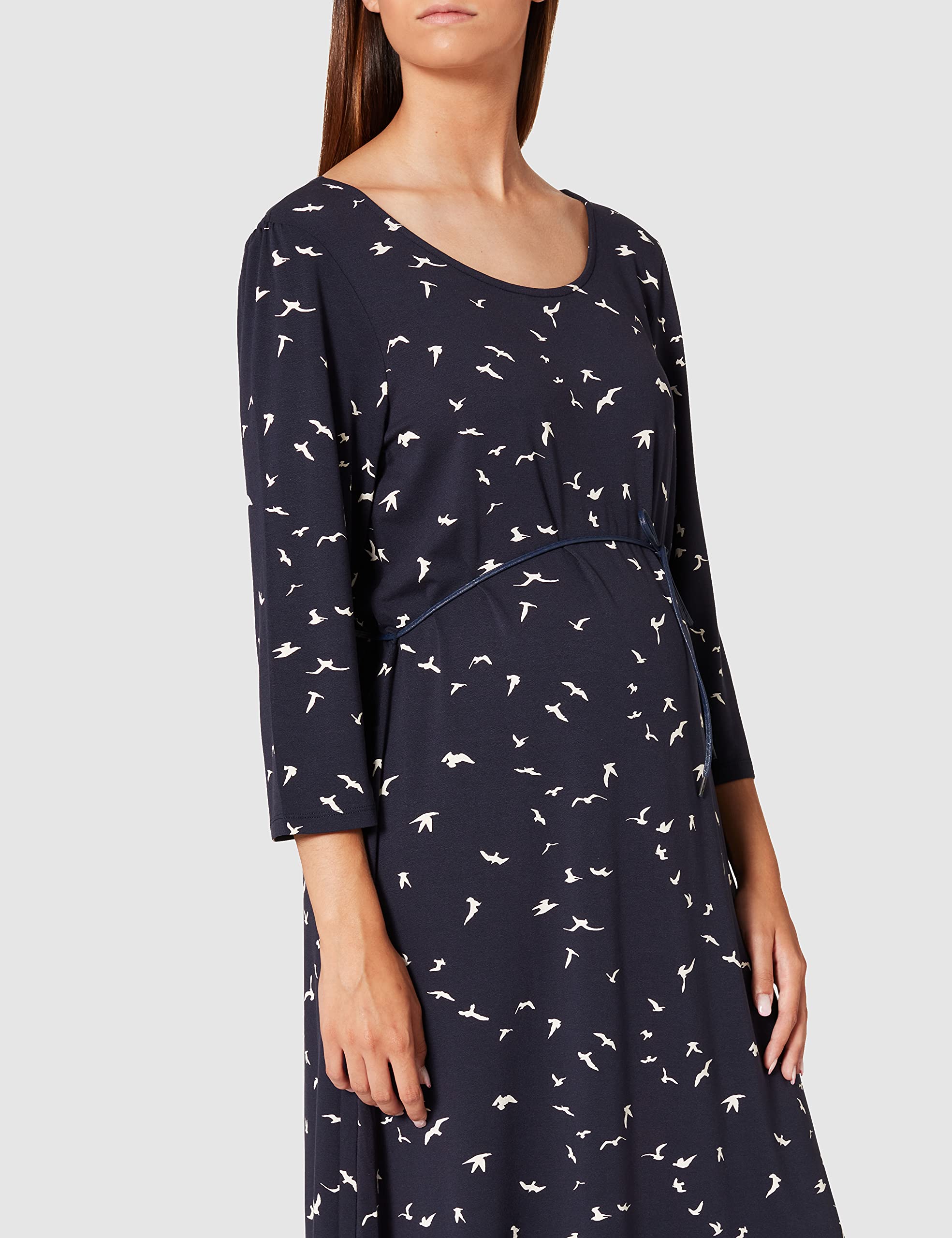 noppies-damen-kleid-nurs-3-4-slv-robijn-umstandskleid-mit-3-4-rmeln image 2
