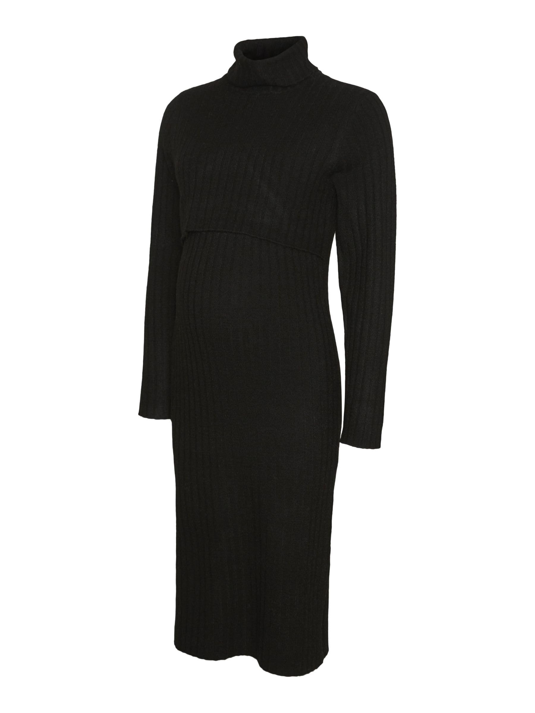 mamalicious-mlsuniva-june-ls-knit-midi-dress-2f-noos-langarm-strickkleid-in-midi image 1