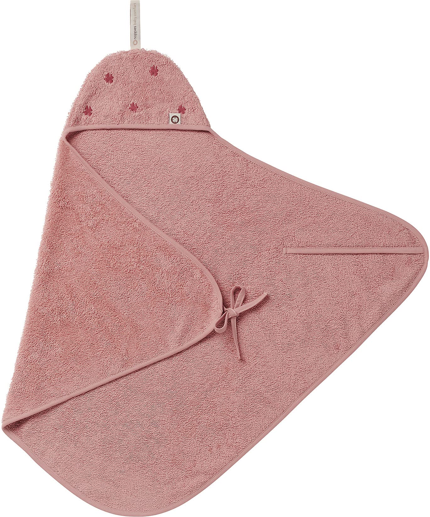 noppies-unisex-frottee-neugeborenen-wickeltuch-clover-bio-baumwolle-kapuze-mit-v image 3