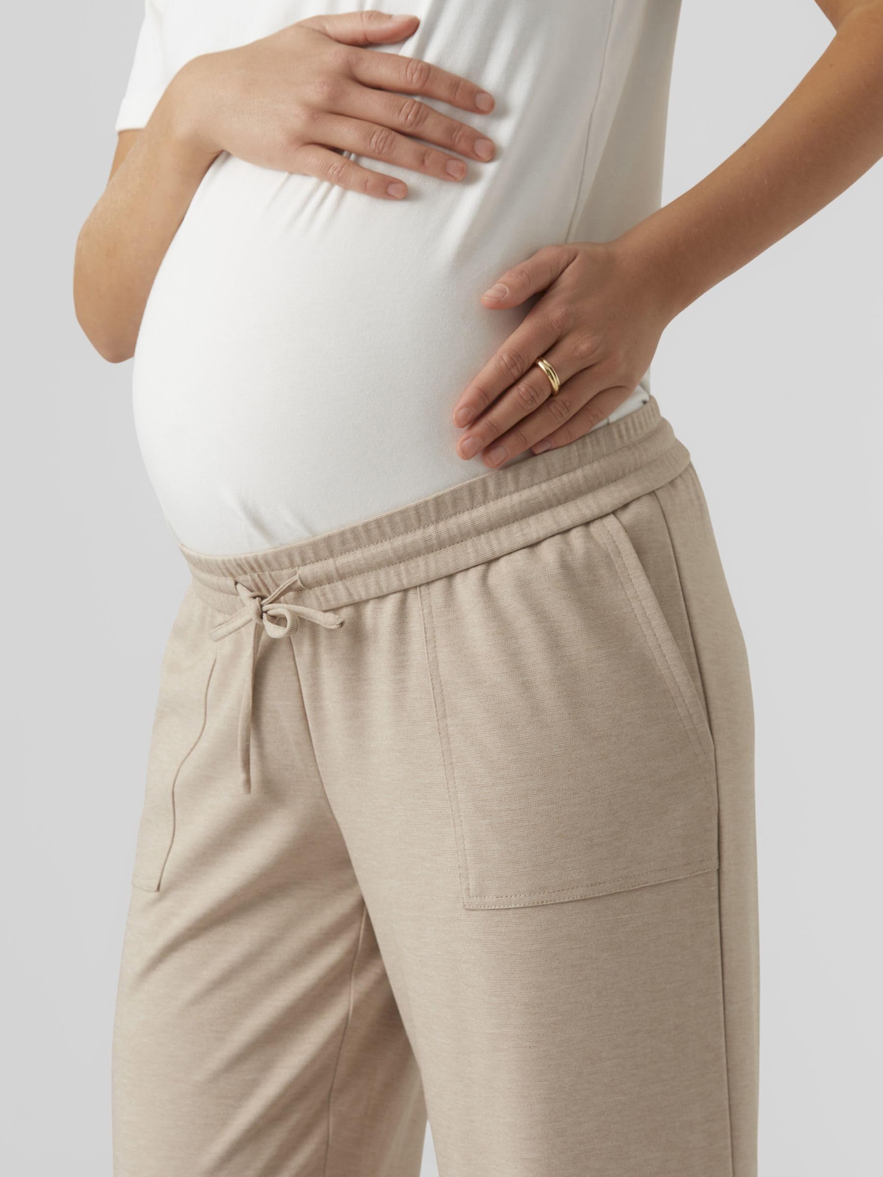 mamalicious-mlmila-damen-umstandshose-straight-leg-mit-breitem-bund-und-seitenta image 5