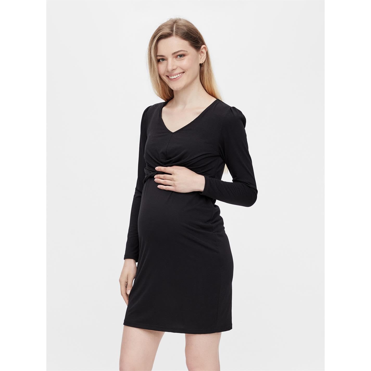mamalicious-mlmacy-umstandskleid-mit-stillfunktion-v-ausschnitt-und-langen-armen image 3