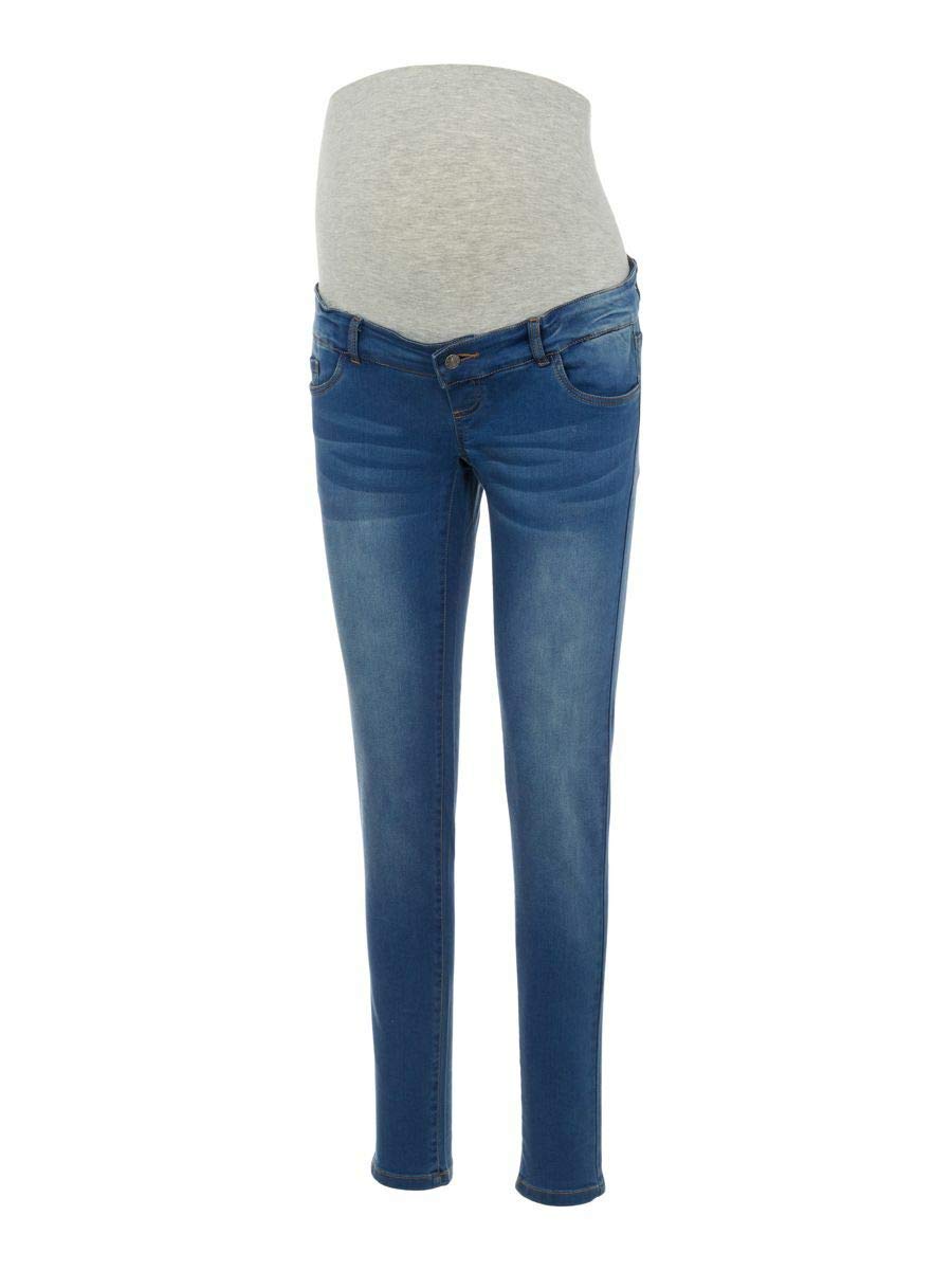 mamalicious-damen-umstandsjeans-mlfifty-002-slim-noos-schmale-jeans-mit-jersey-b image 1