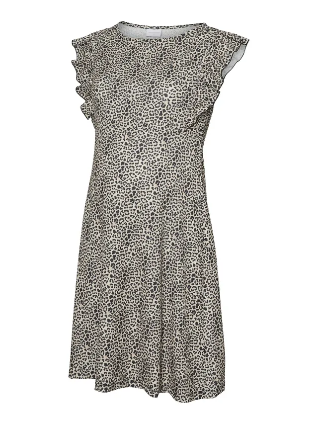 mamalicious-mleveline-umstandskleid-rmelloses-kleid-mit-rundhals-normal-geschnit image 1