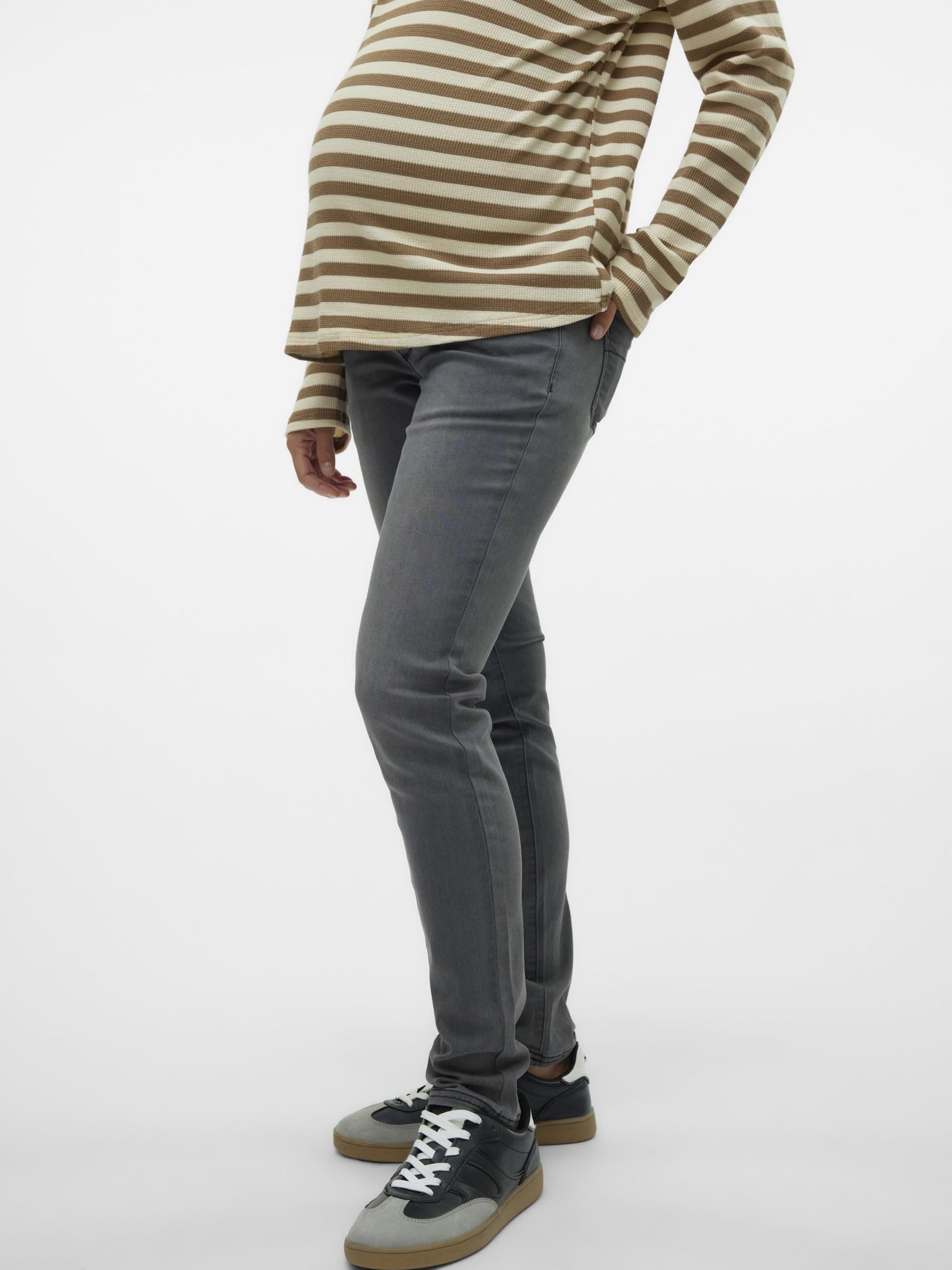 mamalicious-damen-hose-mllola-slim-grey-jeans-a-noos-stylische-umstandsjeans-in- image 2