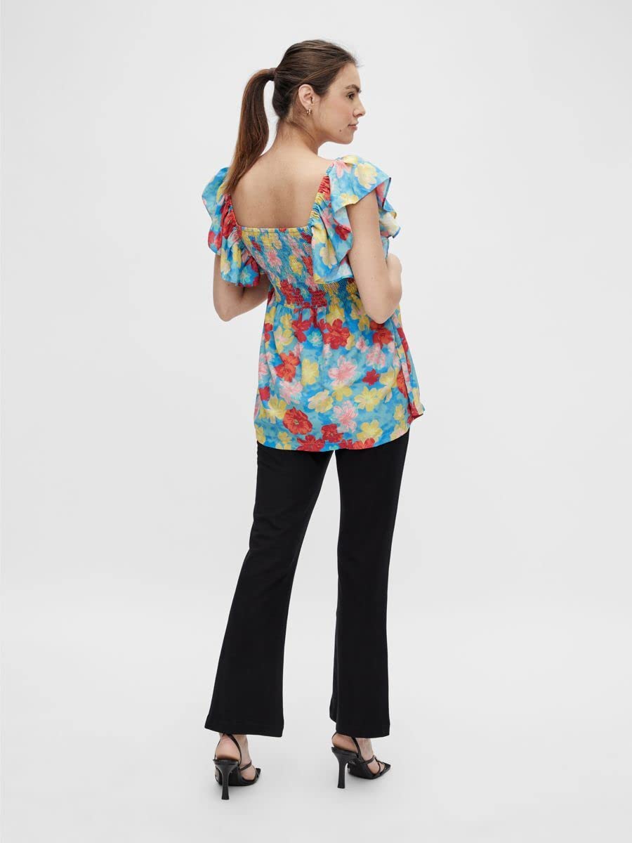 mamalicious-mlfrida-cap-frill-woven-top-a-stillbluse image 3