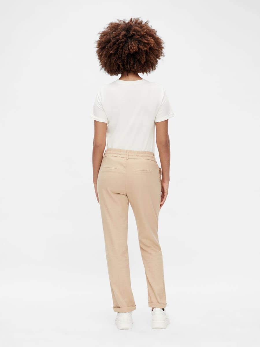 mamalicious-damen-mlbeach-woven-string-pant-hose-umstandshose-mit-tunnelzug image 4