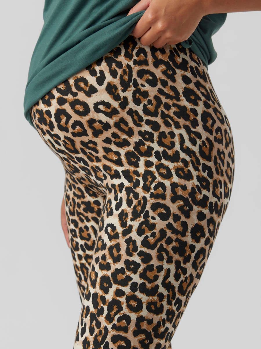 mamalicious-umstandsleggings-skinny-fit-2er-pack-bio-baumwolle-leo-schwarz image 5
