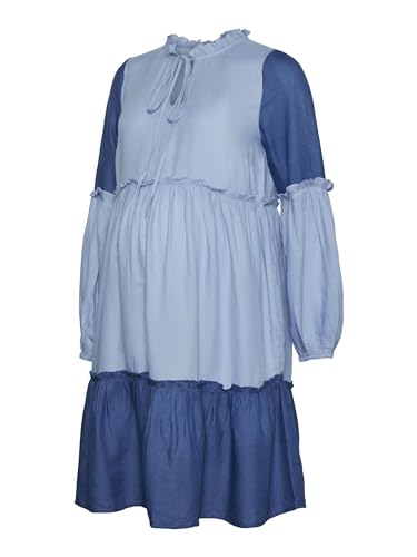 mamalicious-kleid-mlzigga-umstandskleid-mit-hemdkragen-langarm-elastischen-b-ndc image 7