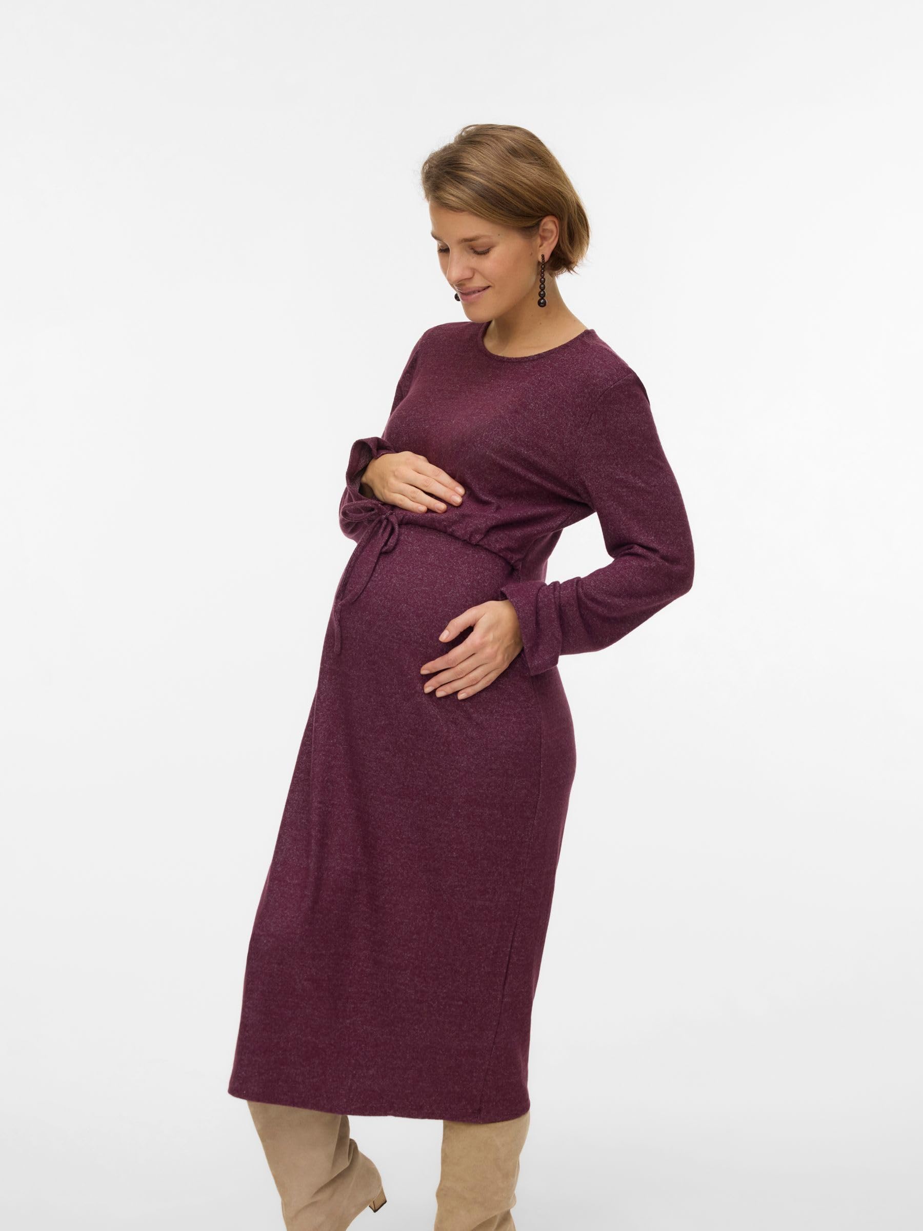 mamalicious-mlalice-umstandskleid-2-in-1-kleid-mit-stillfunktion-rundhals-und-la image 2