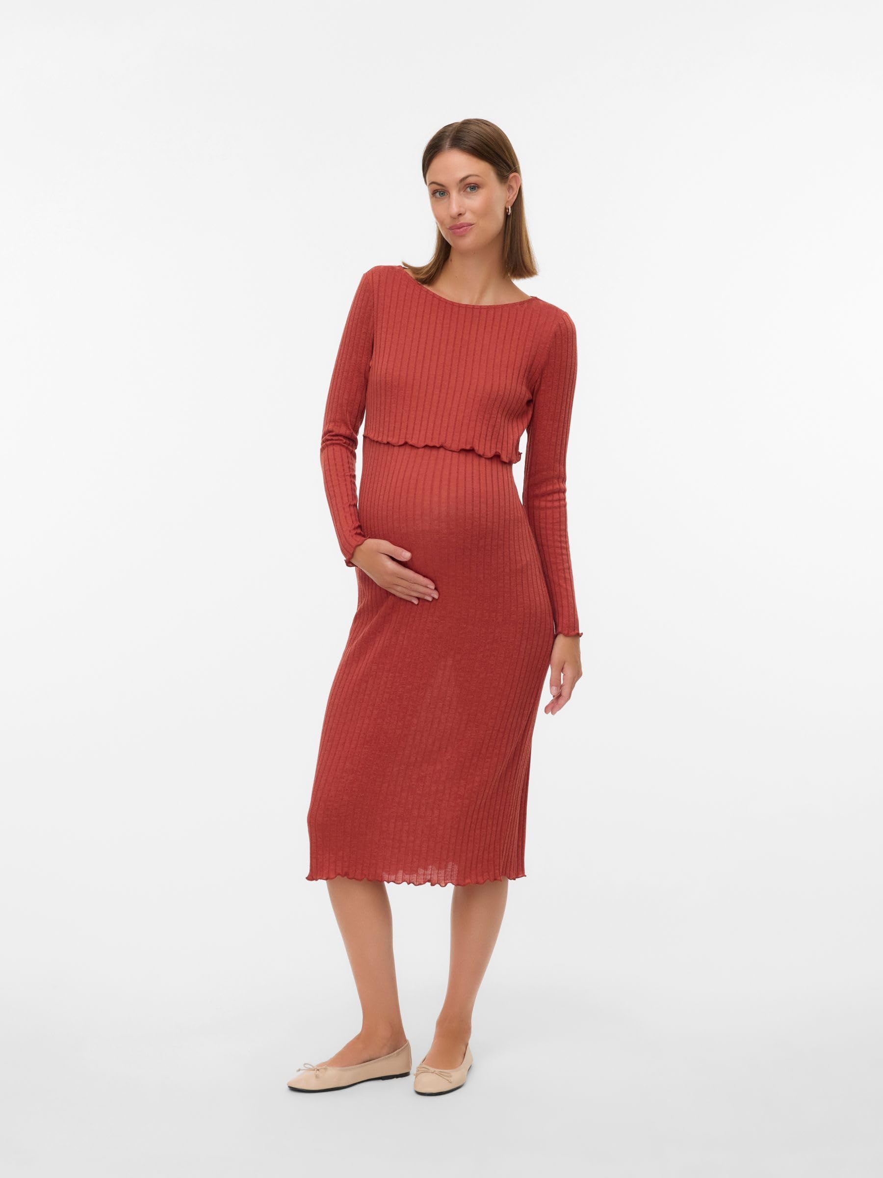 mamalicious-mlzenia-umstandskleid-2-in-1-stillkleid-mit-langarm-rundhals-und-mid image 5