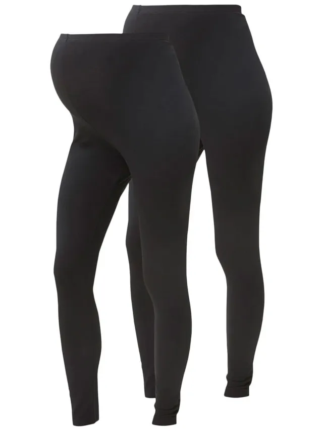 mamalicious-umstandsleggings-mllea-org-long-legging-2er-pack-schwarz image 1
