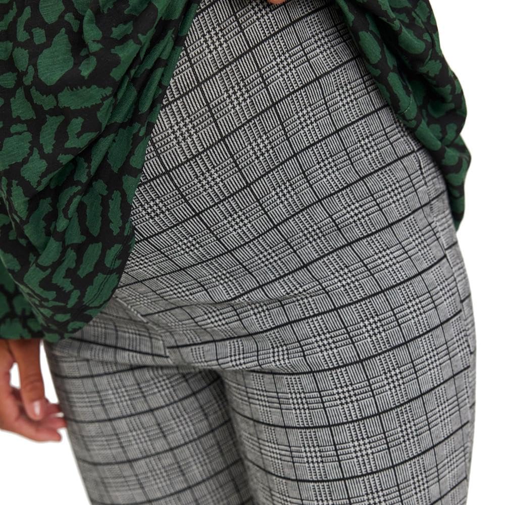 mamalicious-noelli-damen-leggings-schwarz-grau-hoher-bund-elastischer-bund-bedru image 3