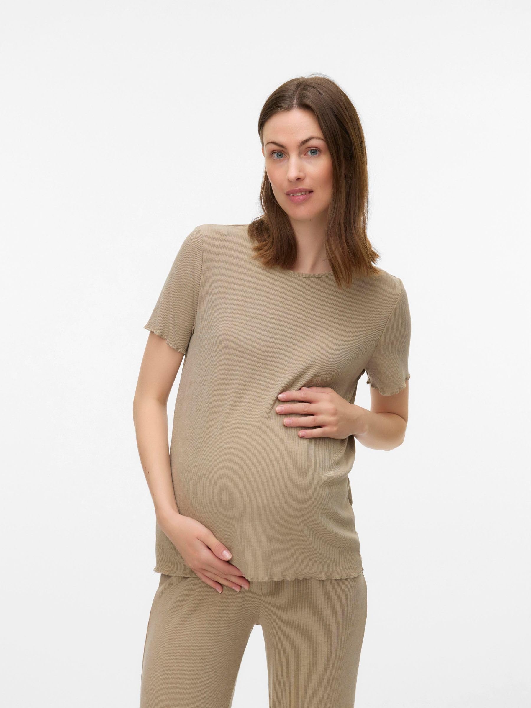 mamalicious-mlpilar-umstands-bluse-mit-rundhalsausschnitt-und-kurzarm-normal-ges image 6