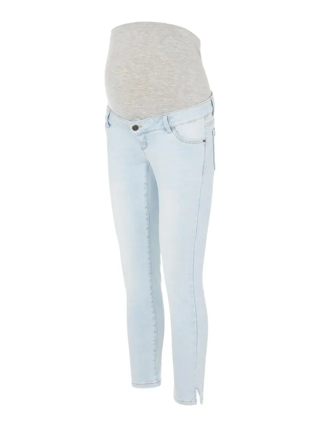 mamalicious-mljoliet-slim-7-8-split-jeans-umstandsjeans-mit-integriertem-bauchba image 1