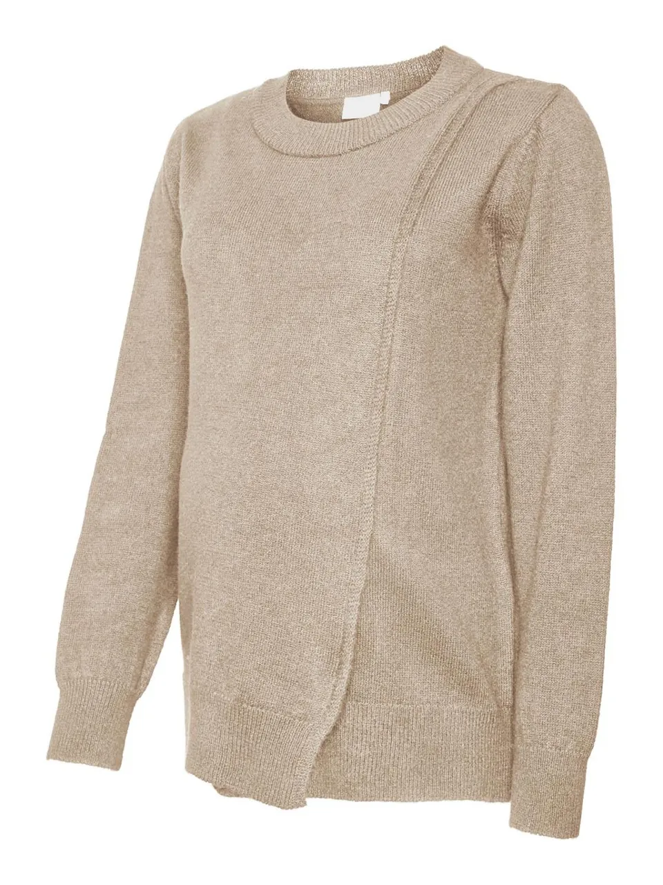 mamalicious-umstands-strickpullover-2-in-1-wickelpullover-mit-rundhals-langarm image 1