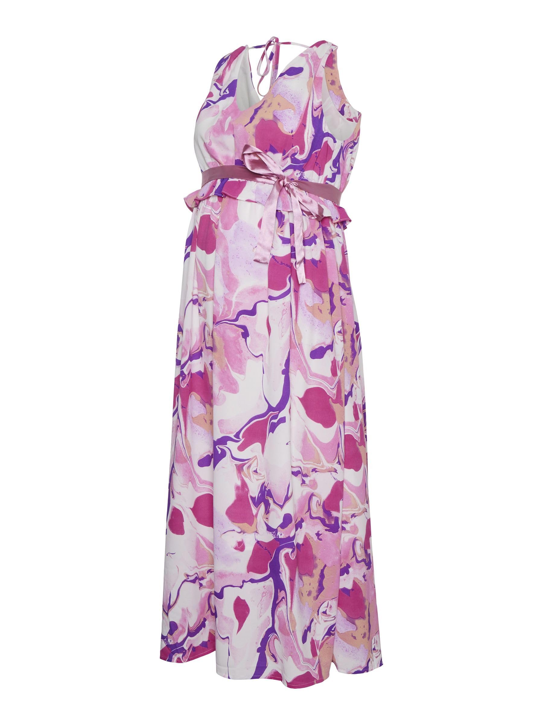 mamalicious-umstandskleid-mlesra-sommerliches-kleid-mit-v-ausschnitt-und-bindeg- image 1