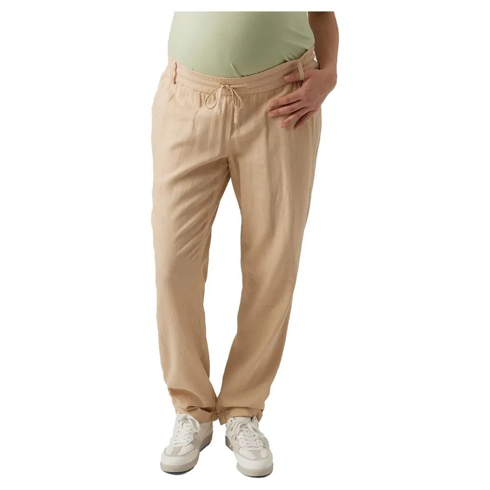 mamalicious-mlbeach-woven-string-pant-noos-leichte-umstandshose-mit-elastischem- image 1