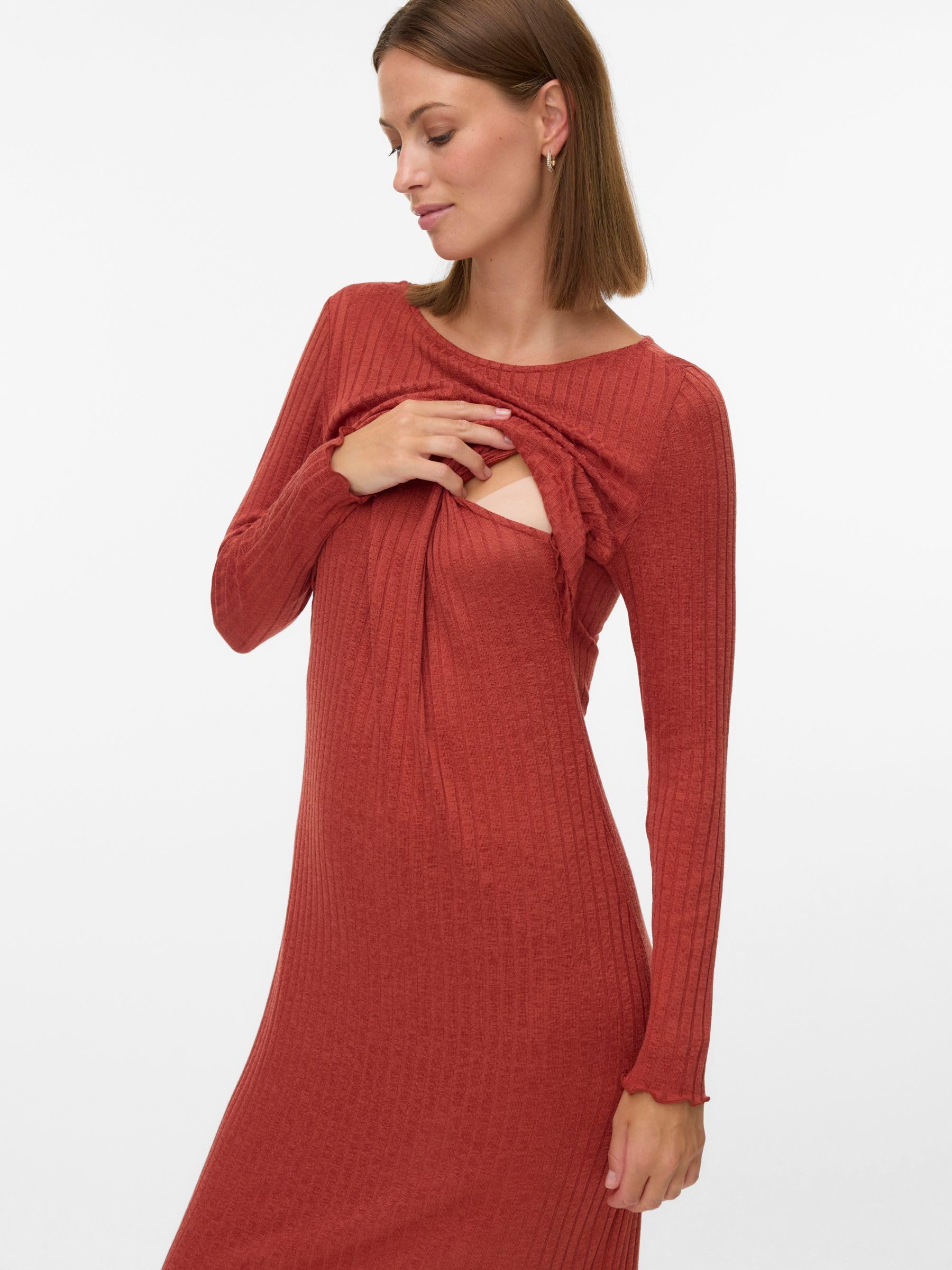 mamalicious-mlzenia-umstandskleid-2-in-1-stillkleid-mit-langarm-rundhals-und-mid image 6