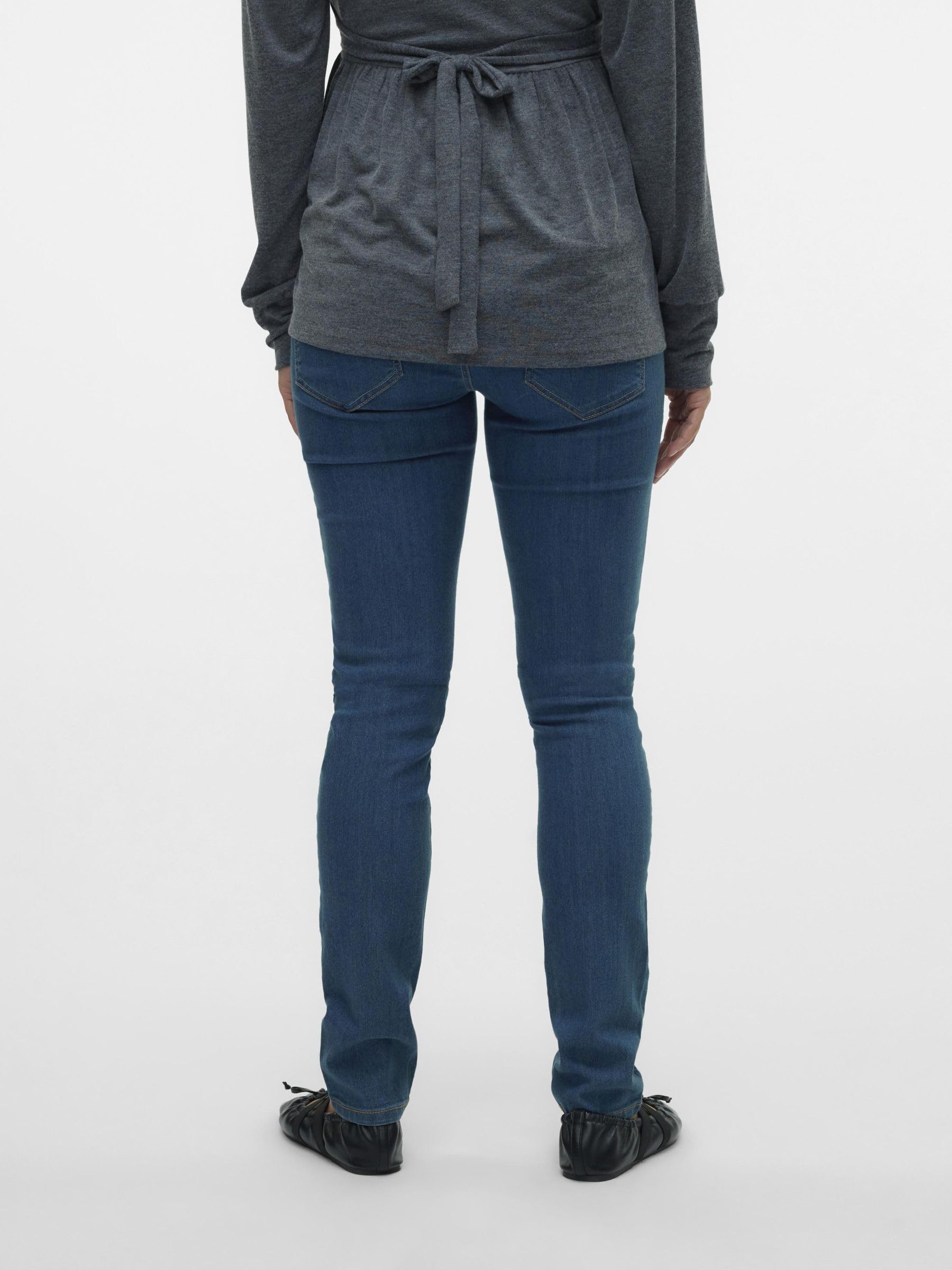 mamalicious-damen-jeans-mljulia-medium-blue-slim-jeans-a-noos image 3