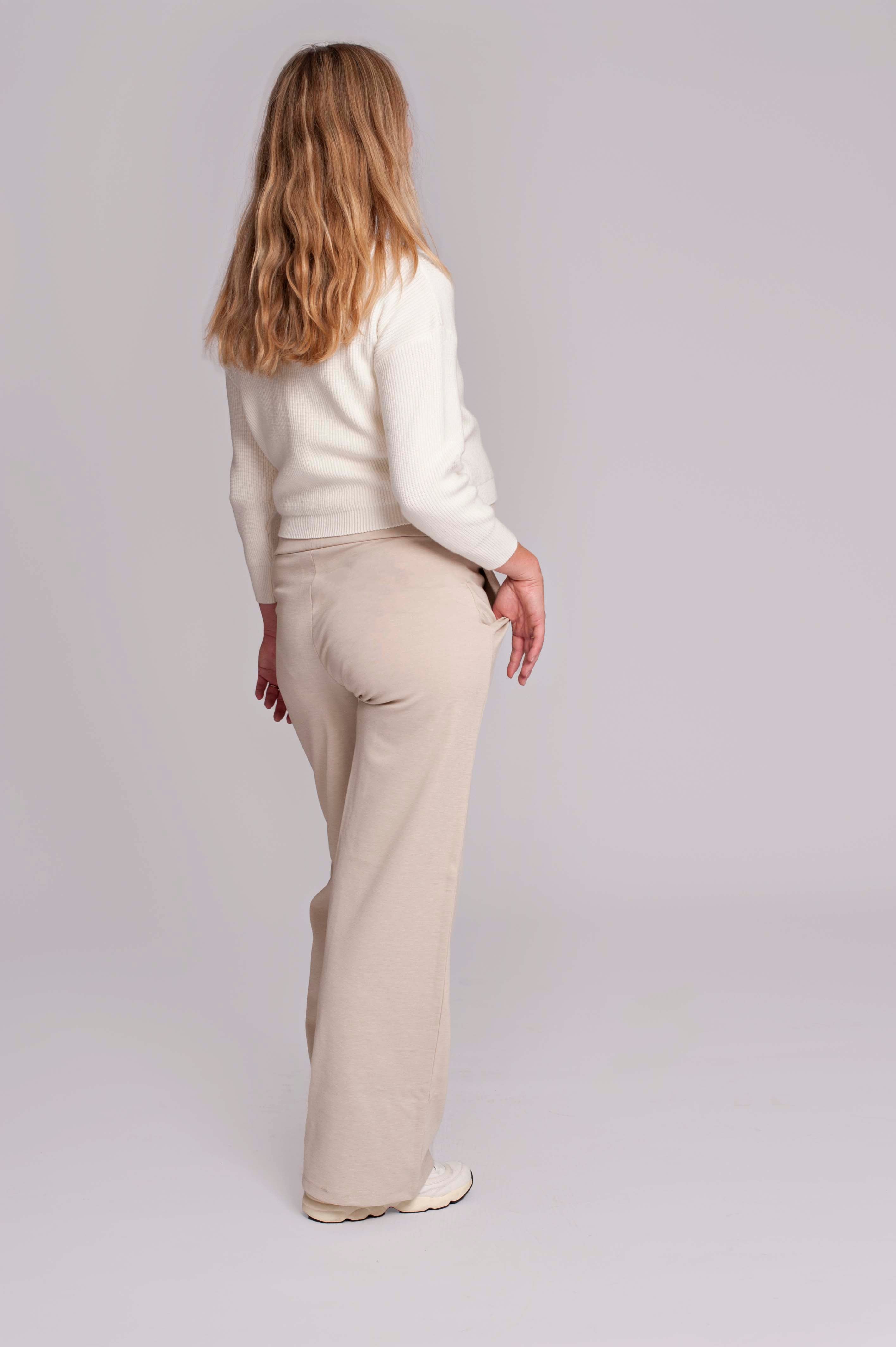 love2wait-umstandsbroek-wide-leg-mit-bauchband-clay image 5