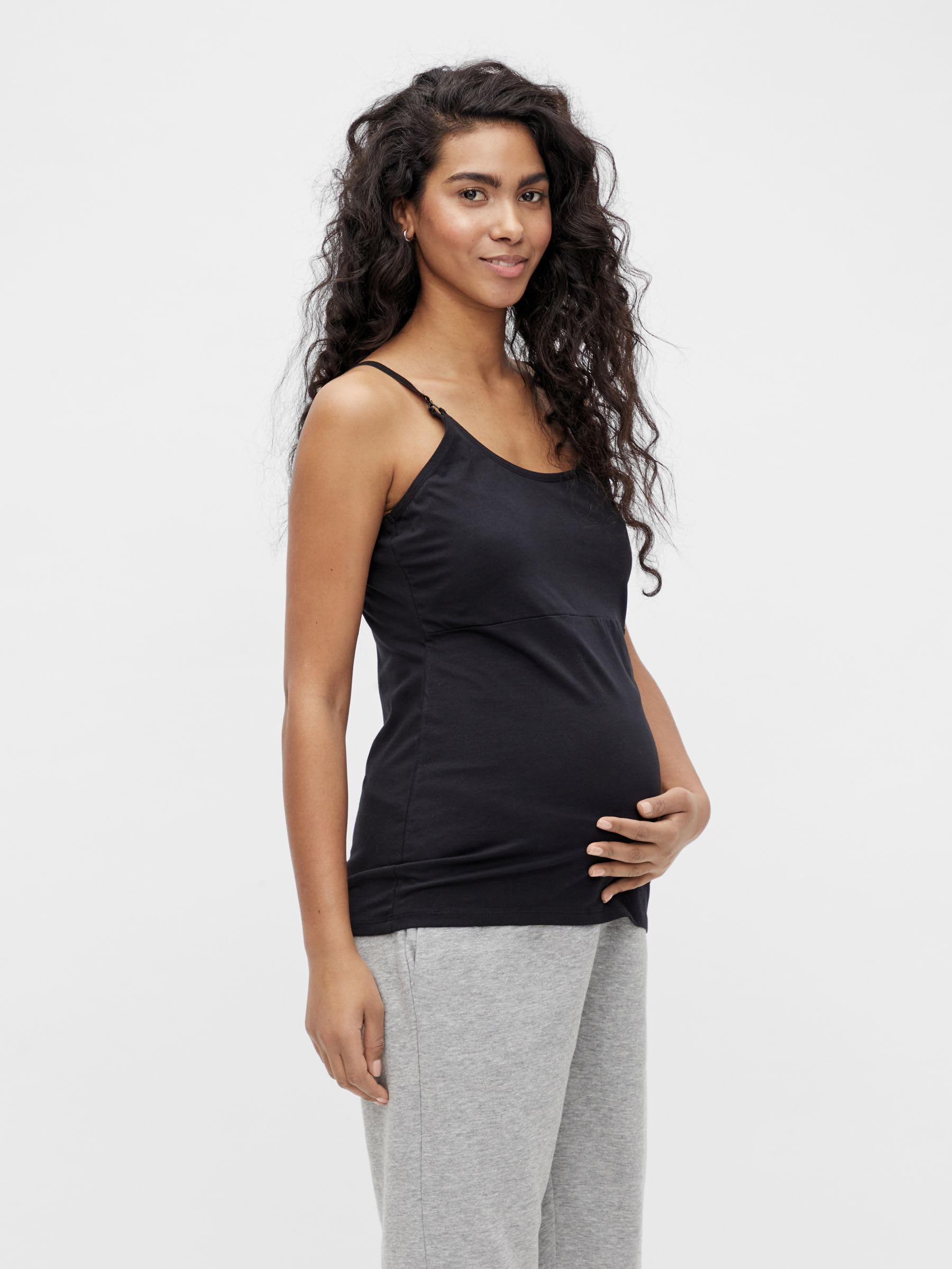 mama-licious-damen-mlkerrie-strap-2f-2-p-a-top-black-pack-shell-coral-m-2er-set- image 6