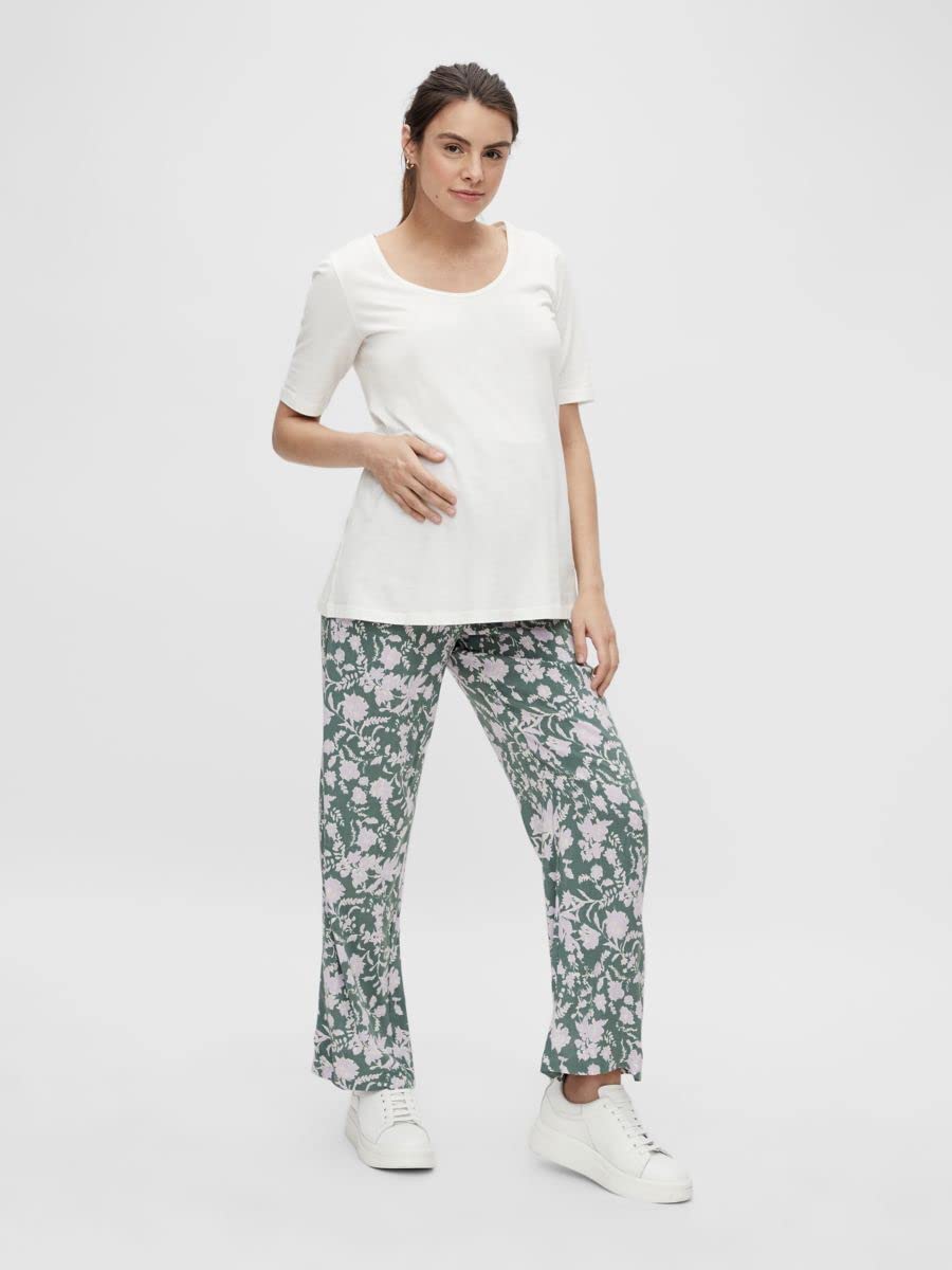 mamalicious-mlthea-woven-wide-pants-bequeme-umstandshose-mit-blumenprint image 4