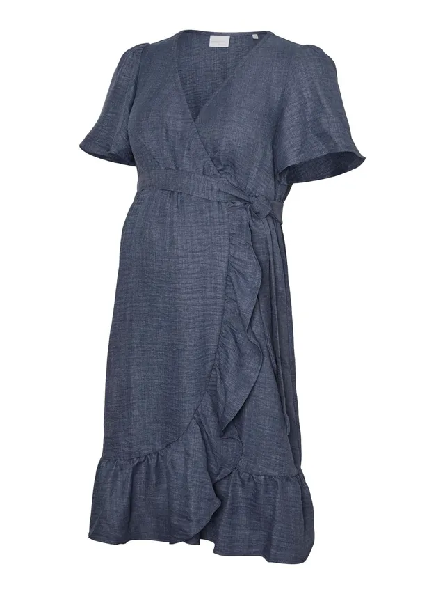 mamalicious-mllifina-umstandskleid-2-in-1-stillkleid-mit-v-ausschnitt-wickelopti image 1