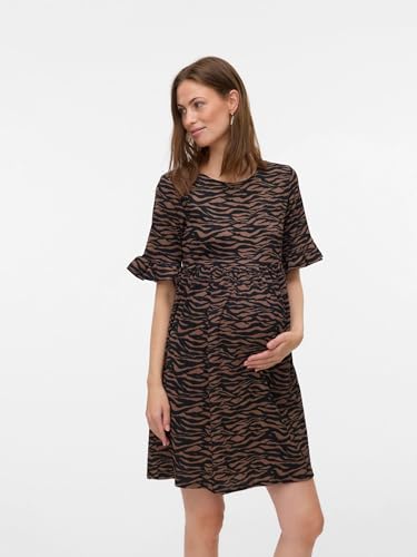 mamalicious-mlmaria-umstandskleid-mit-u-ausschnitt-kurzarm-allover-print image 7