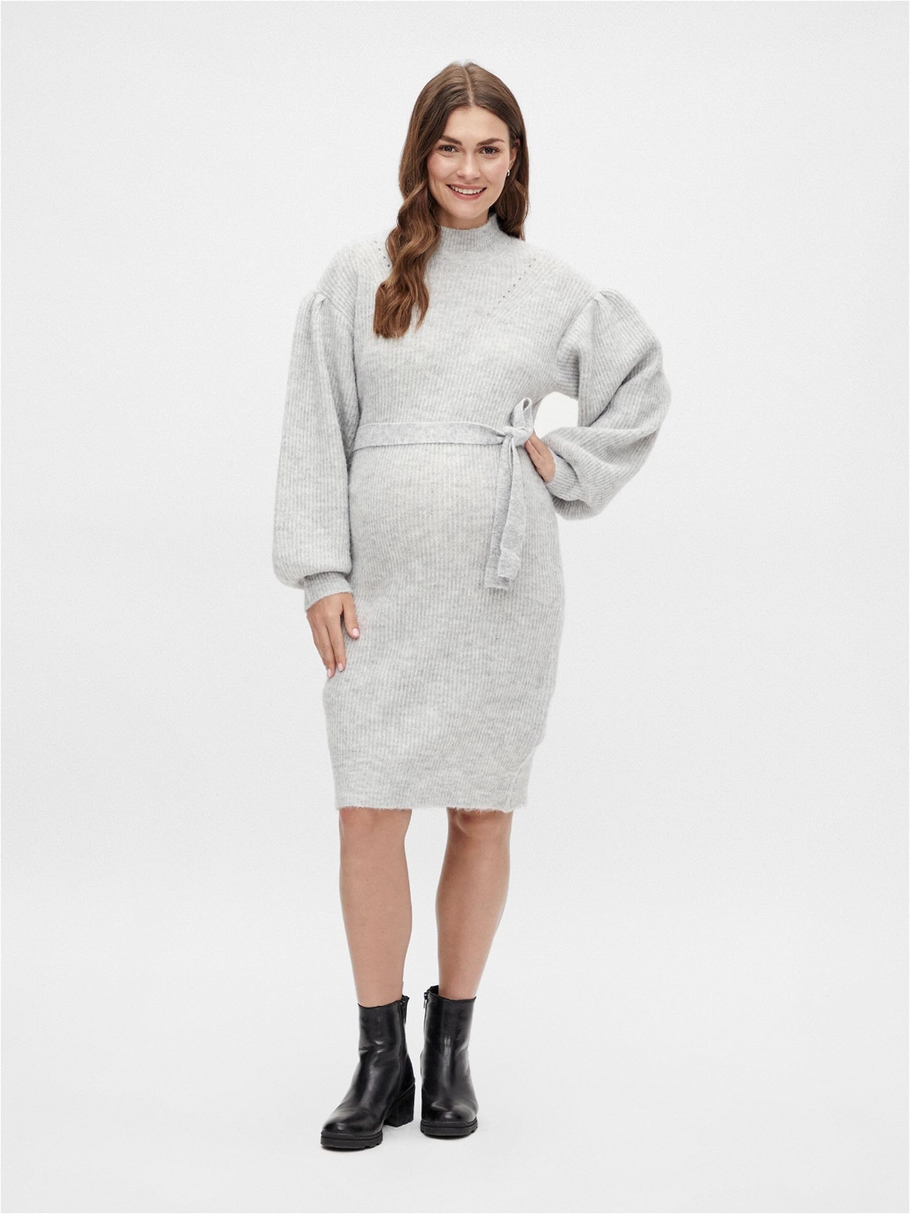 mamalicious-mllilli-l-s-knit-strickkleid-mit-ballon-rmeln-f-r-schwangere image 4