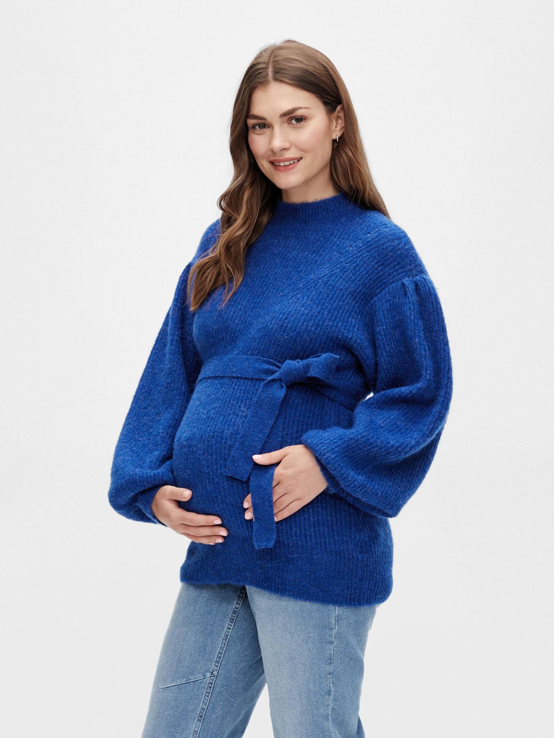mamalicious-mllilli-l-s-knit-top-a-umstandspullover-mit-bindeg-rtel image 2