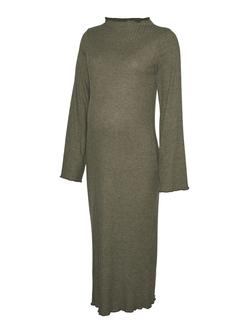 mamalicious-mlsadie-umstandskleid-mit-stehkragen-midi-l-nge-langarm image 1