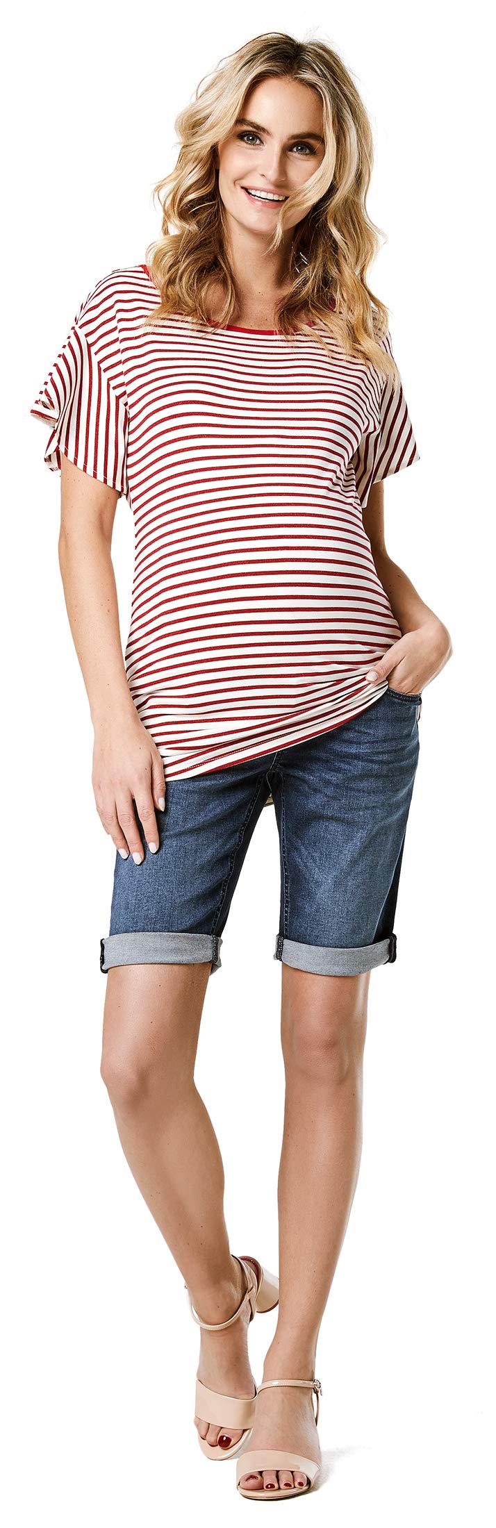 noppies-damen-umstandsshorts-denim-otb-philo-jeansshorts-mit-berbauchbund image 1