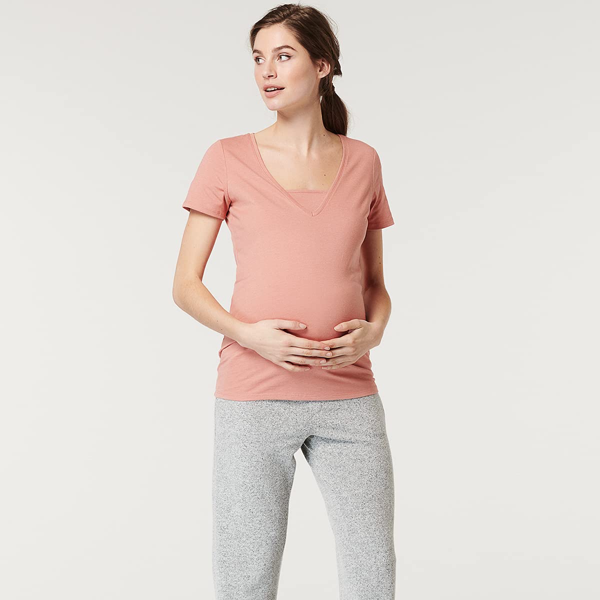 noppies-umstands-nachthemd-oder-schlafshirt-bequeme-nachtw-sche-f-r-schwangere-m image 2