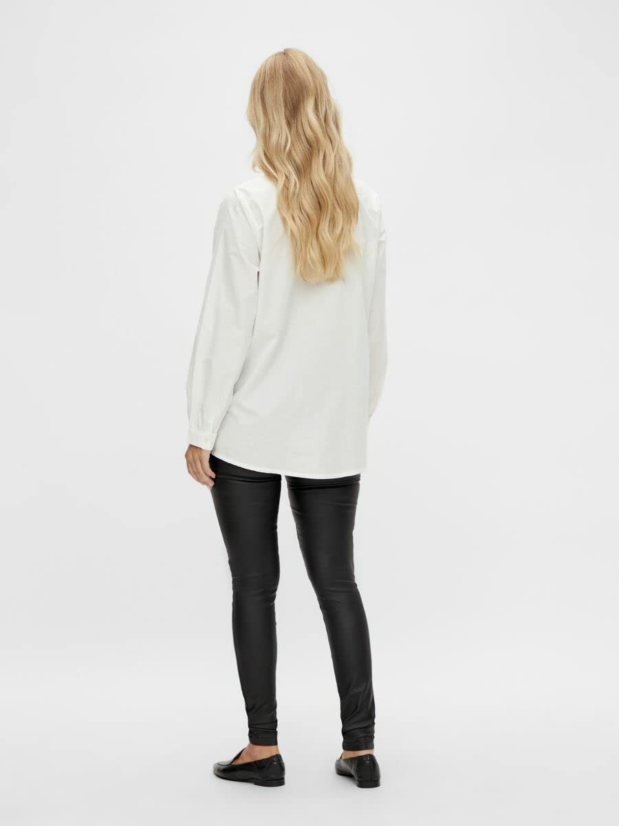 mamalicious-damen-mlsantos-slim-coated-hb-a-noos-jeans image 4