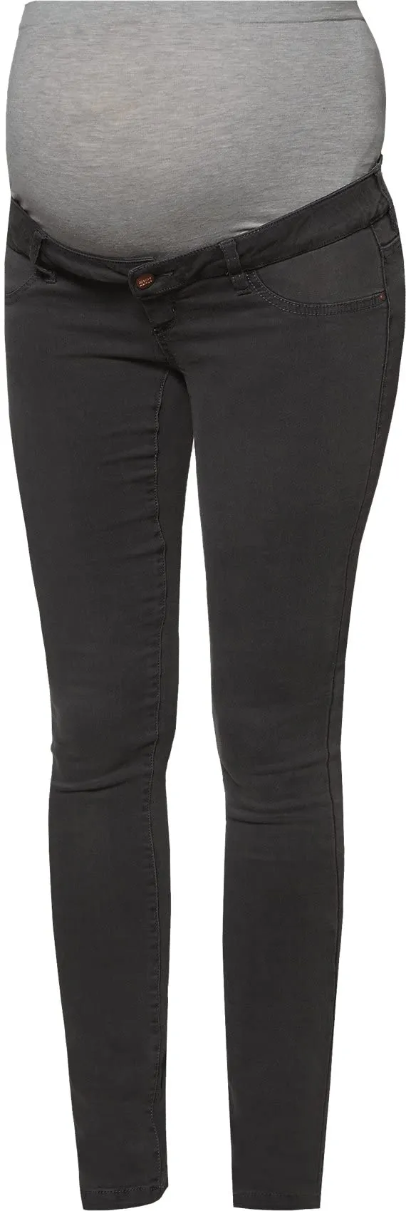 mamalicious-mlella-skinny-jeans-umstandshose-grey-denim-5-pocket-extrabreites-je image 1