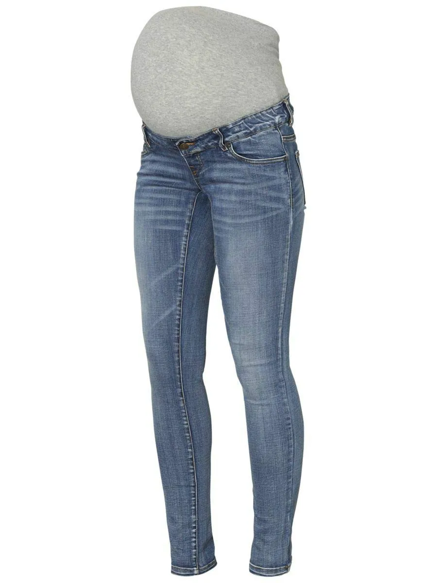 mamalicious-damen-umstandshose-mlgolden-slim-jeans-noos-a-schmale-passform-18-st image 1