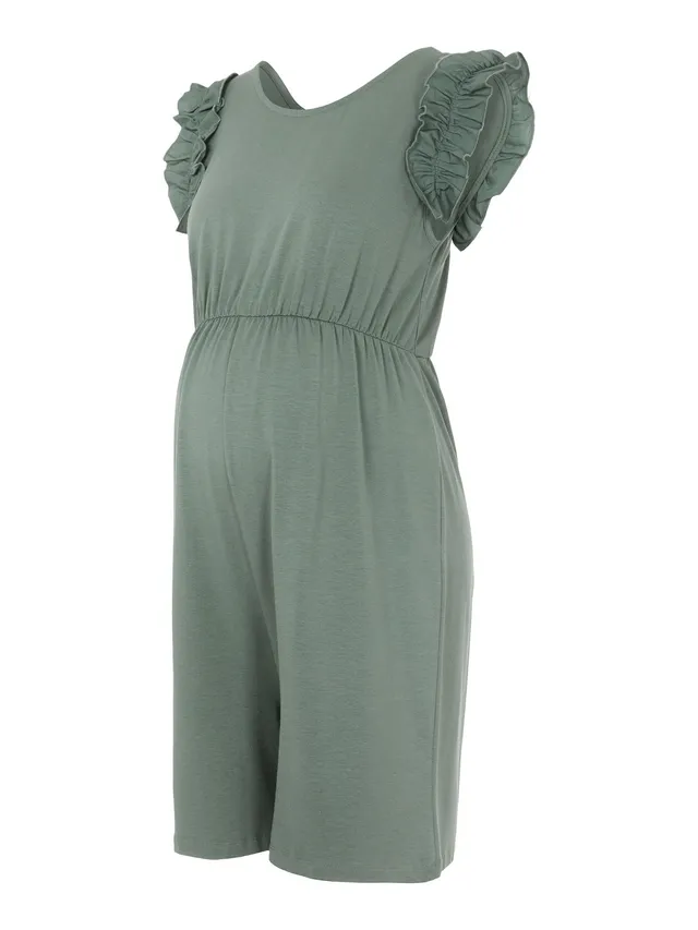 mamalicious-umstands-playsuit-rmelloser-jumpsuit-mit-u-ausschnitt-und-r-schendet image 1