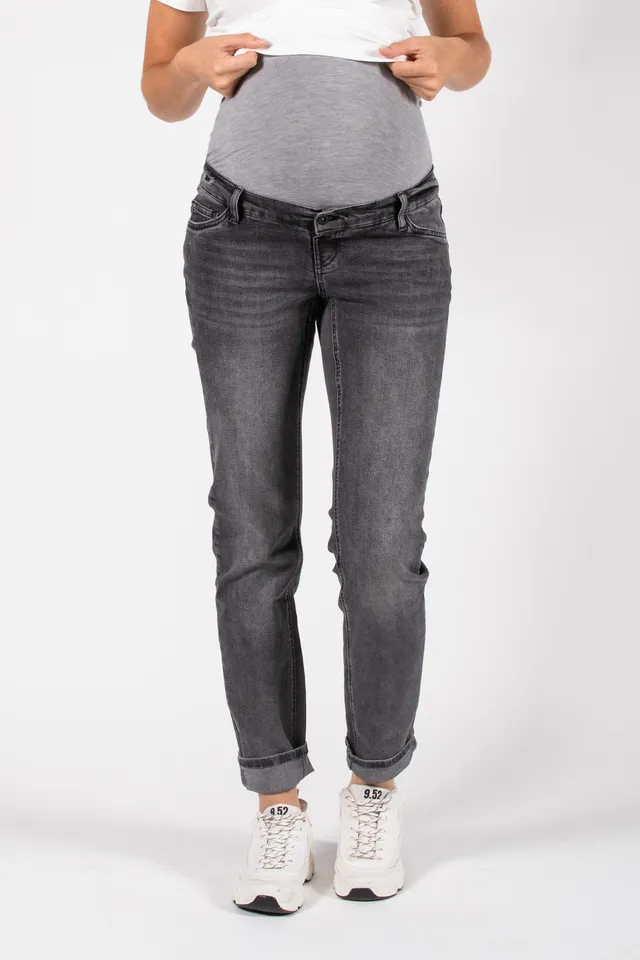 love2wait-jeans-norah-32-mom-fit-anthrazit-umstandsjeans image 1