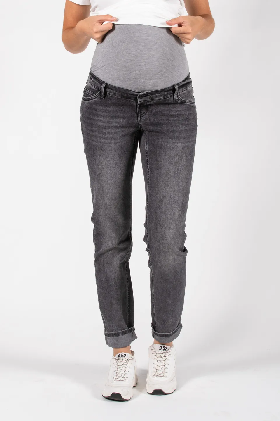 love2wait-jeans-norah-32-mom-fit-anthrazit-umstandsjeans image 1