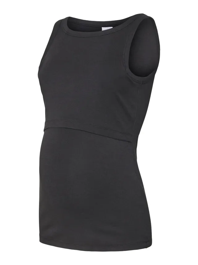 mamalicious-umstands-top-mlpilar-rundhals-rmellos-slim-fit-2-in-1-stillfunktion image 1