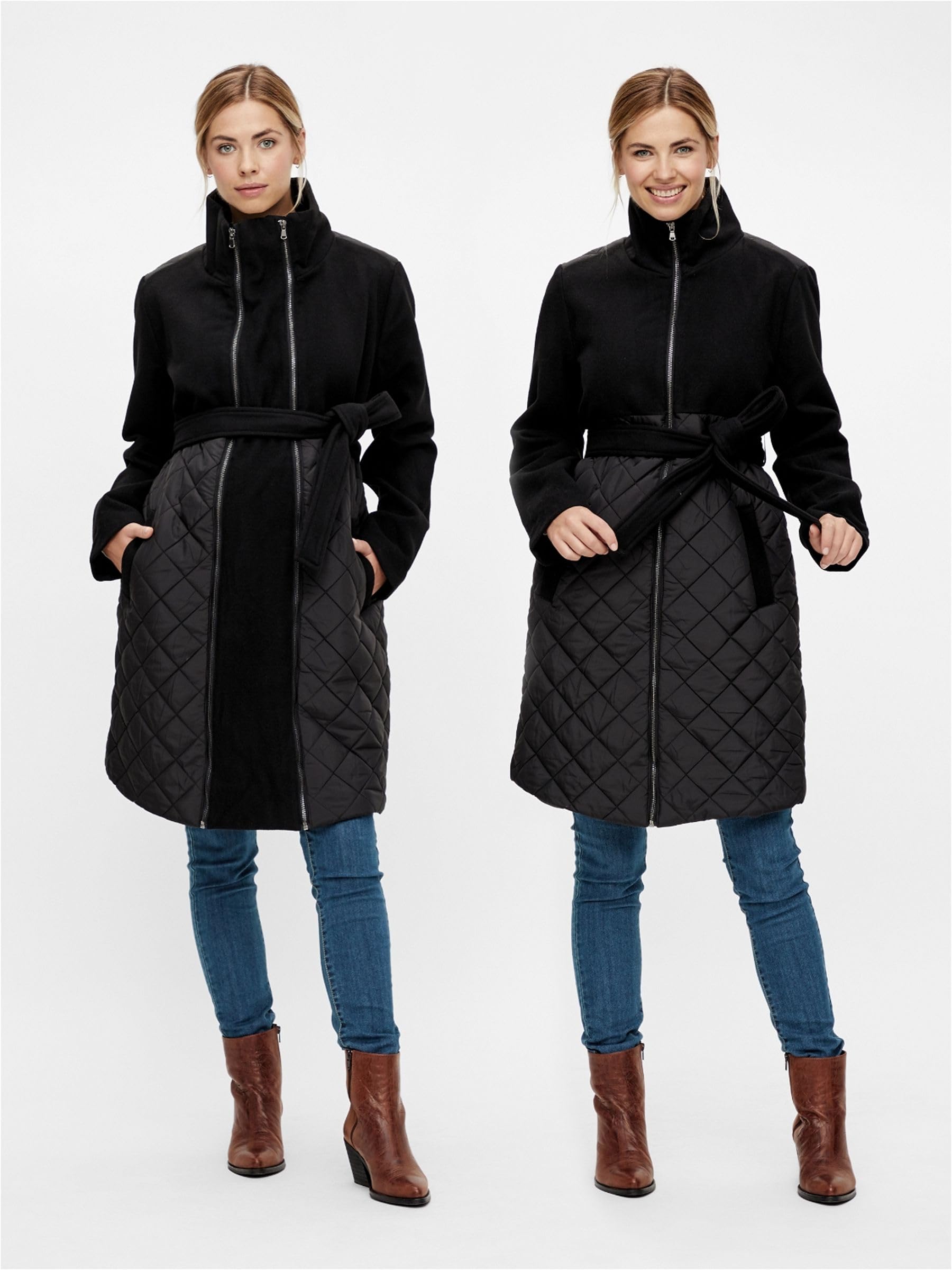 mamalicious-damen-bergangsjacke-giggi-tikka-schwarze-umstandsjacke-gr-e-s image 2