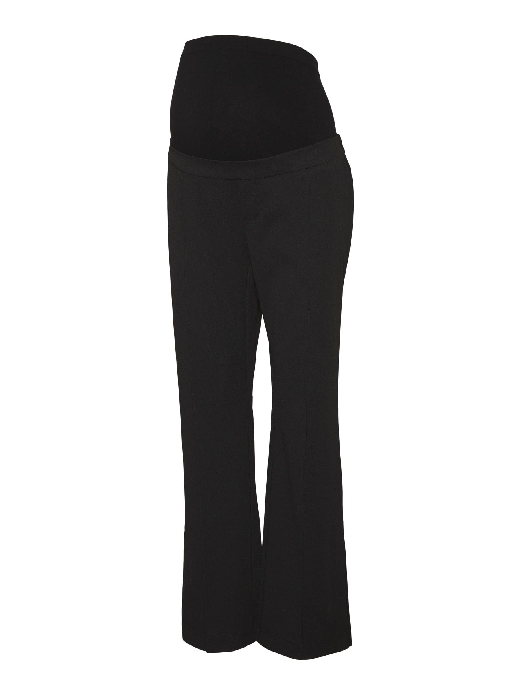 mamalicious-mlmila-damen-umstands-stoffhose-mit-elastischem-bund-pintuck-detail image 1