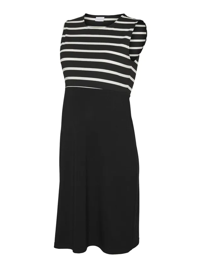 mamalicious-mlalaris-umstandskleid-rmelloses-kleid-mit-rundhalsausschnitt image 1