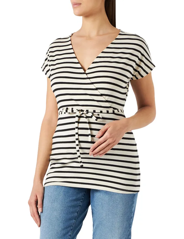 noppies-damen-stillshirt-kirby-kurz-rmelig-gestreift image 1