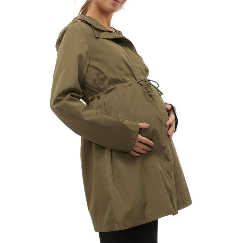 mamalicious-alma-damen-parka-khaki-lang-rmlig-mit-kapuze-aus-100-recyceltem-poly image 1