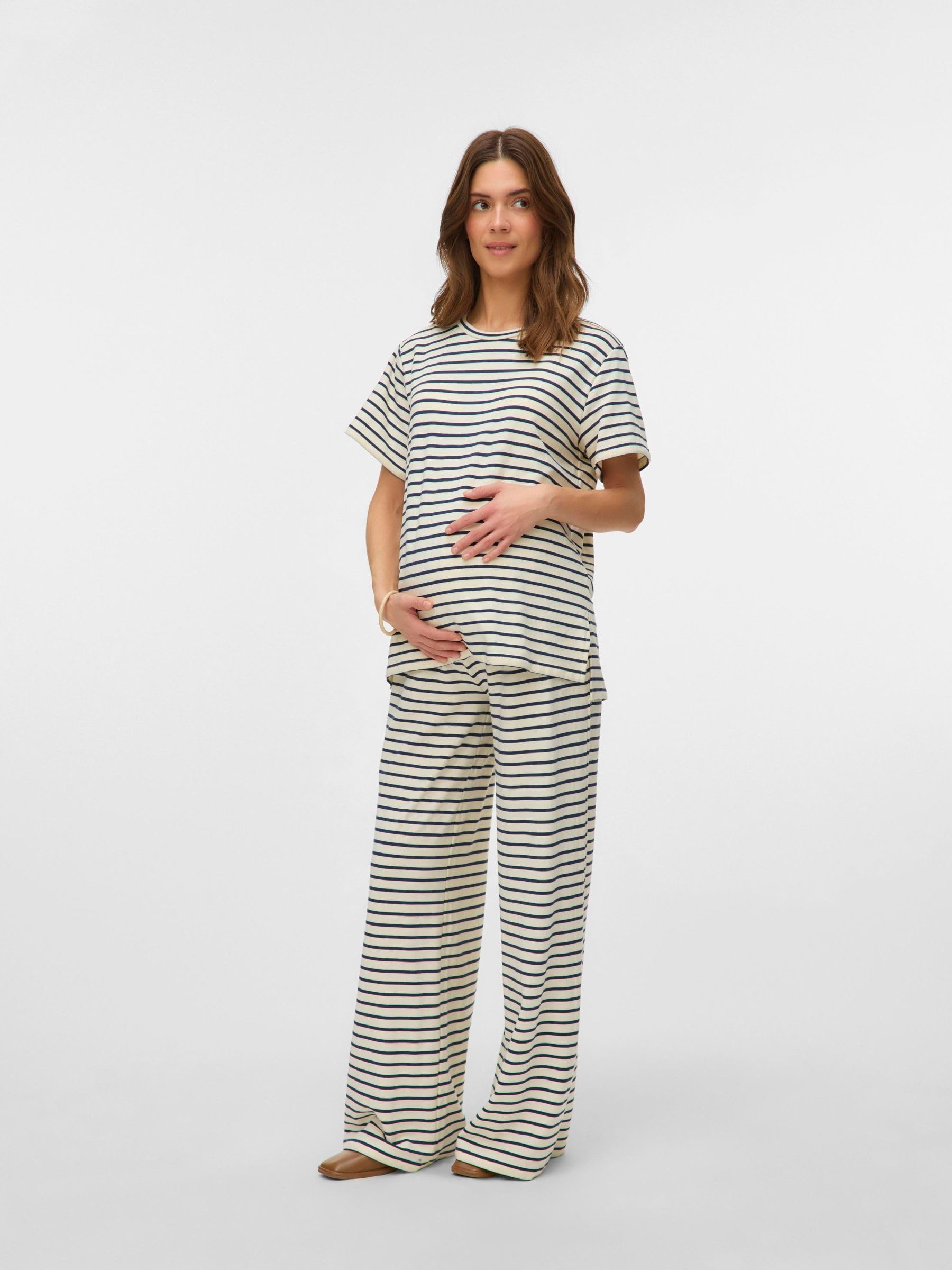 mamalicious-mlpilar-umstands-bluse-mit-rundhalsausschnitt-kurzarm-und-seitenschl image 4